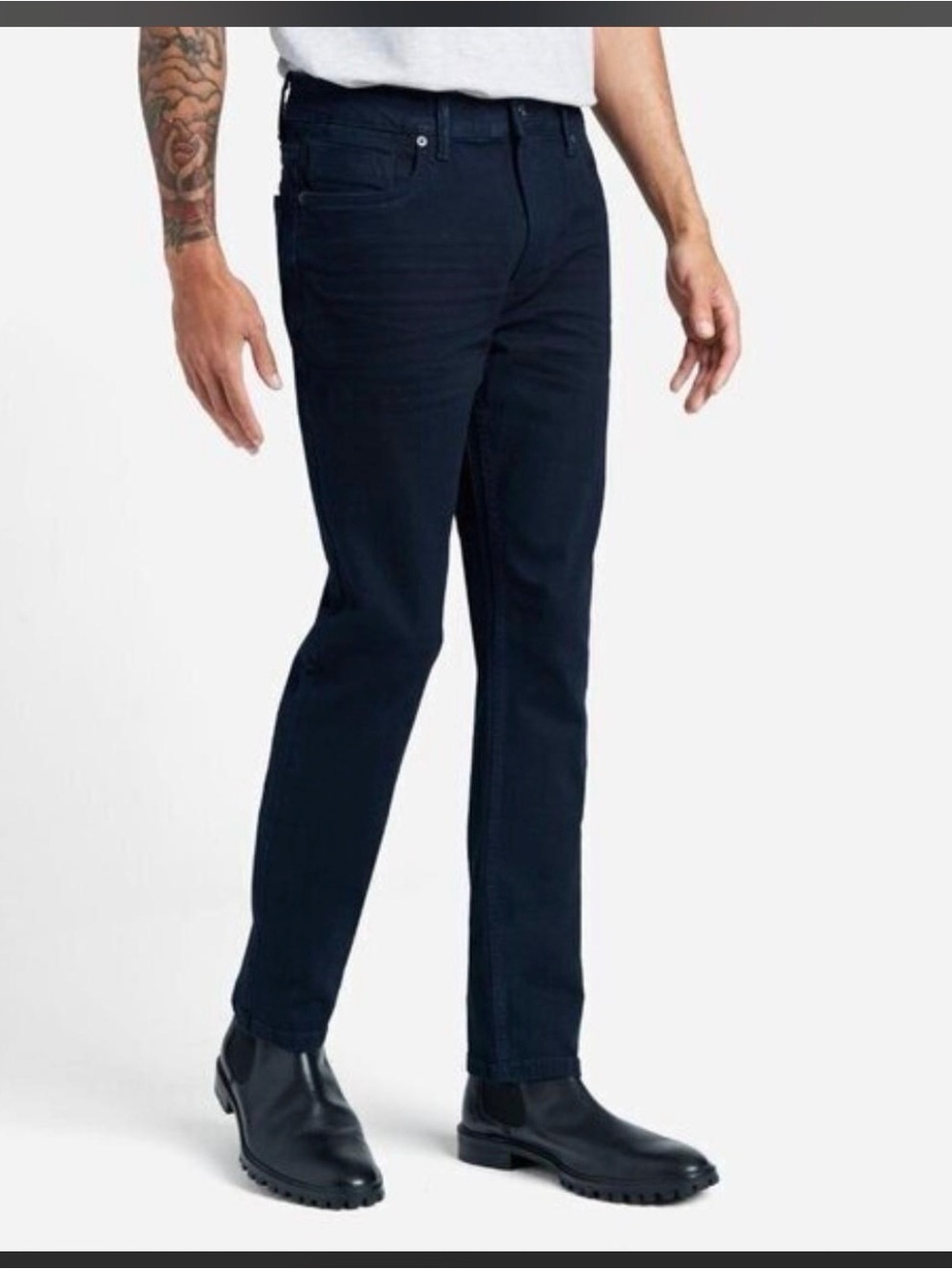 Kenneth Cole Slim Straight Jeans in Dark Navy